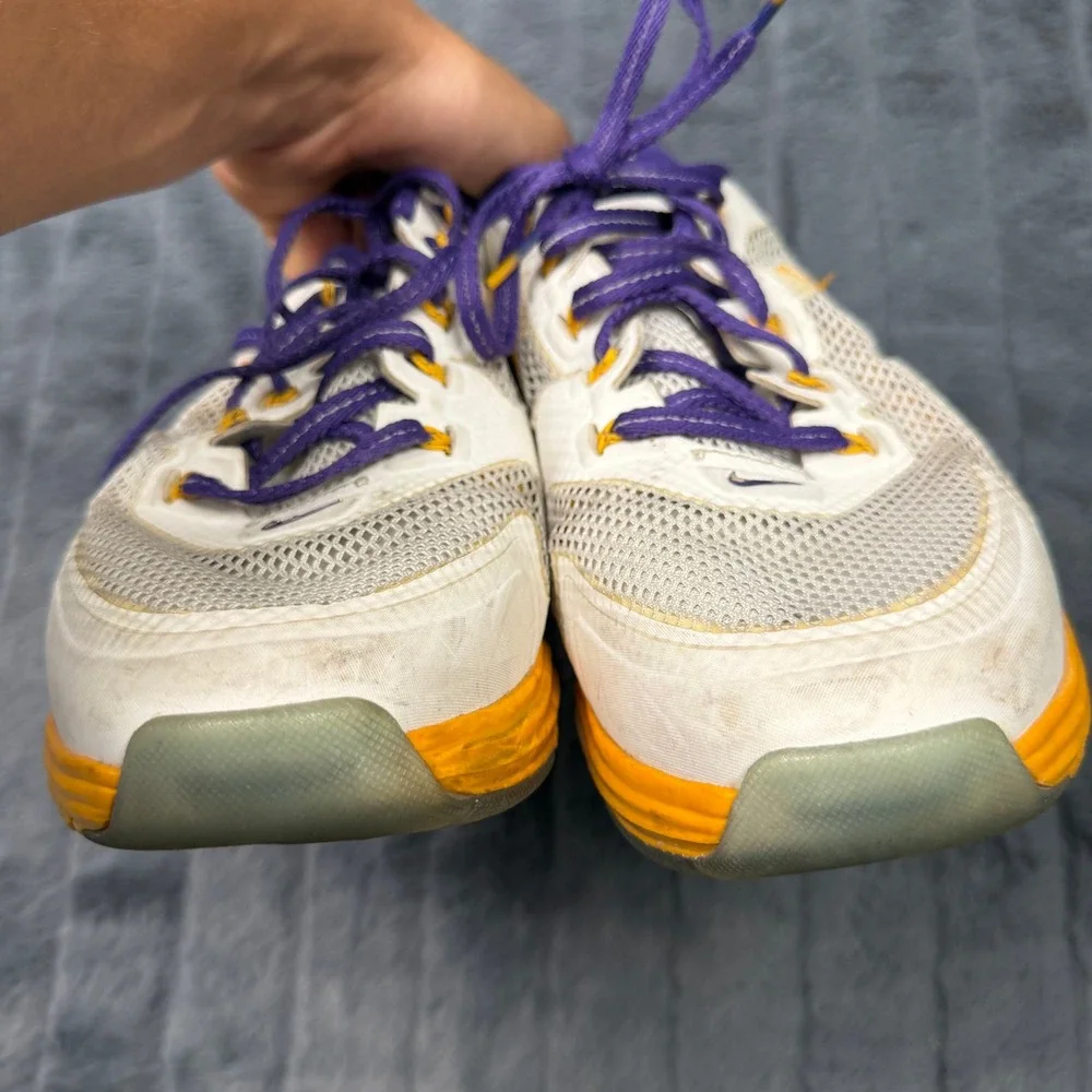 Nike Lunar TR1 Rivalry LSU Tigers White Gold Purple 574130-175 Mens 10.5 Sample